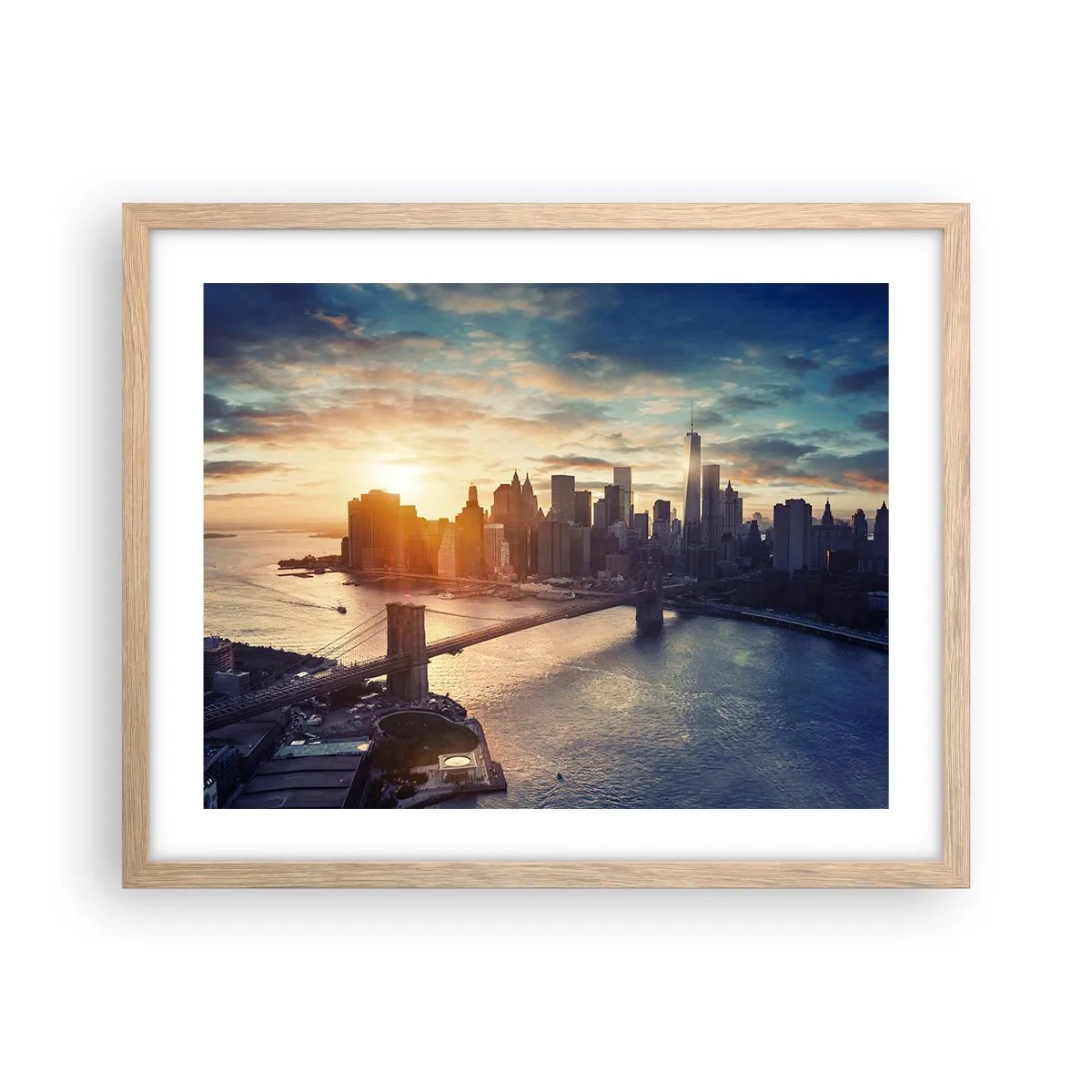 Poster in light oak frame - Monument to the Culture of the West - 50x40 cm