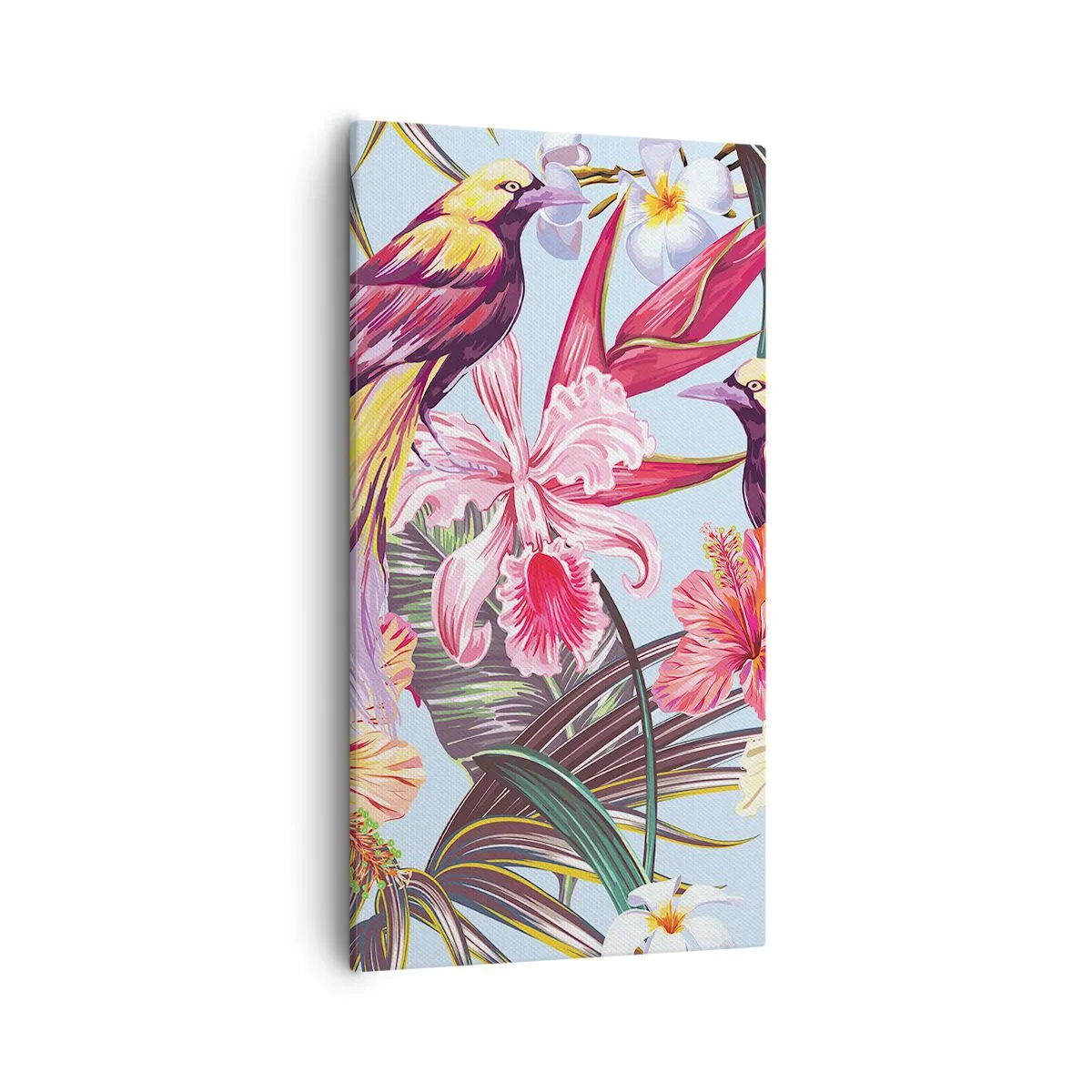 Canvas picture - Flakes and Feathers - 55x100 cm