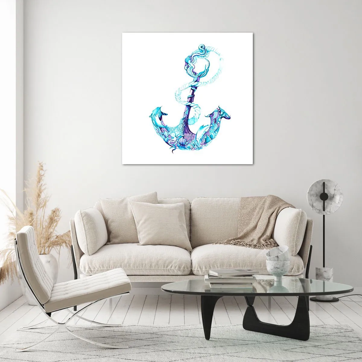 Glass picture - Trustee of the Sea - 70x70 cm