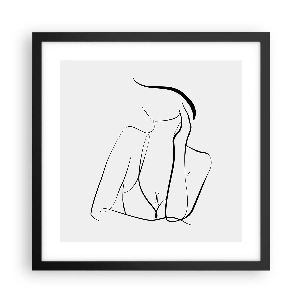 Poster in black frame - On Waves of Dreams - 40x40 cm