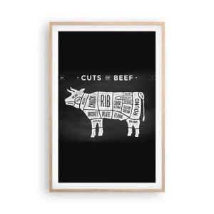 Poster in light oak frame - Time for a Feast - 61x91 cm