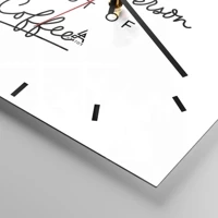 Clock face with lines