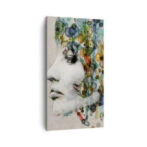 Canvas picture - Emerged from Greyness - 45x80 cm