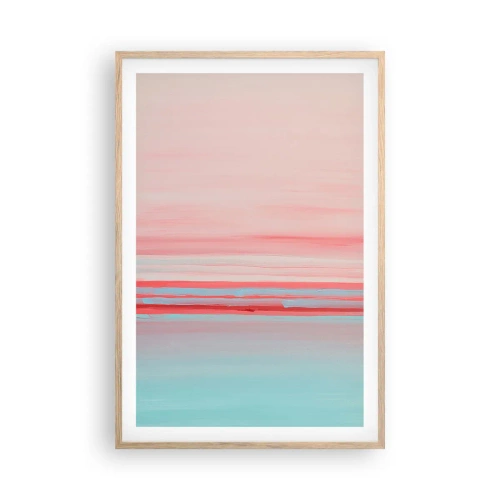 Poster in light oak frame - Abstract at Dawn - 61x91 cm