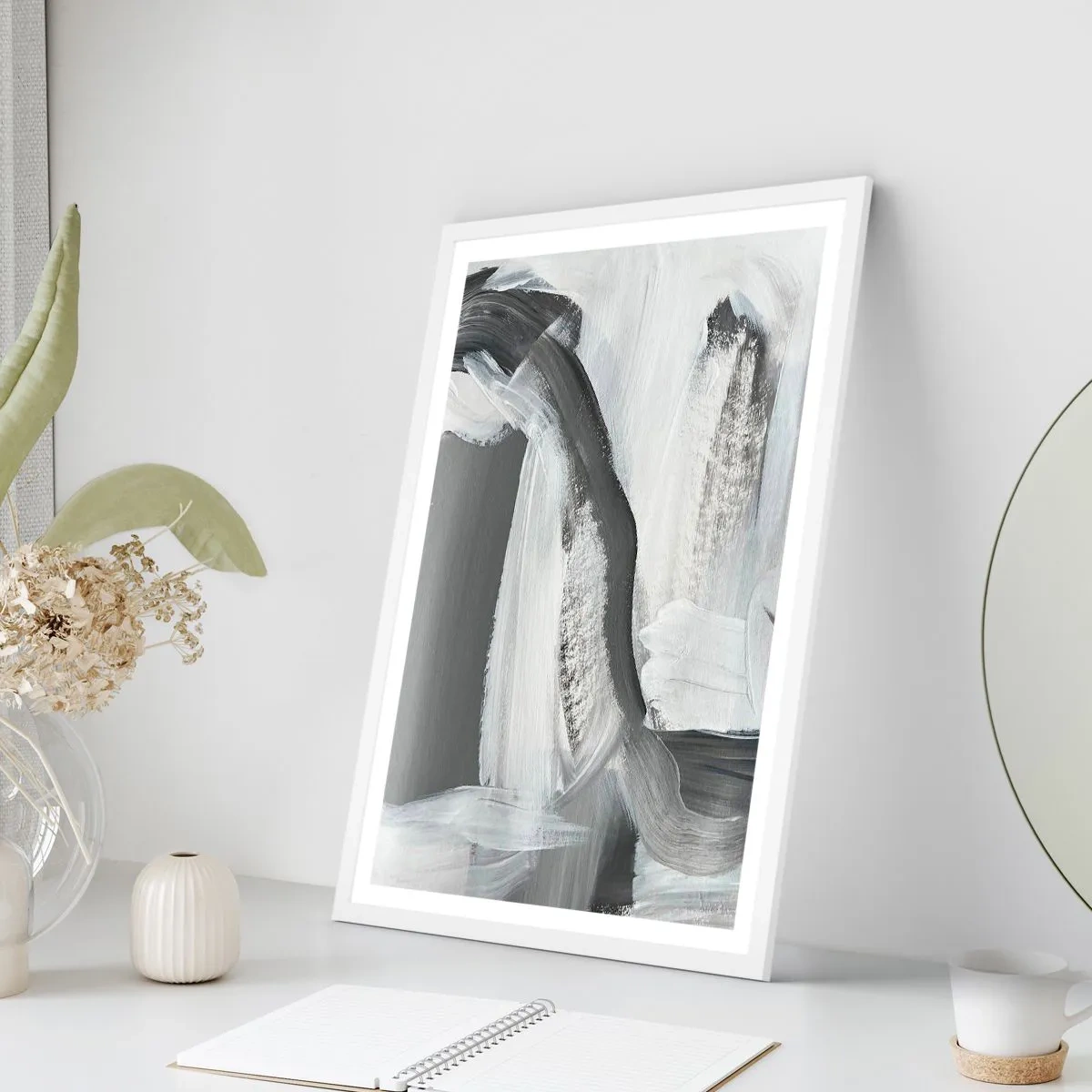Poster in white frmae - With a Decisive Move - 50x70 cm
