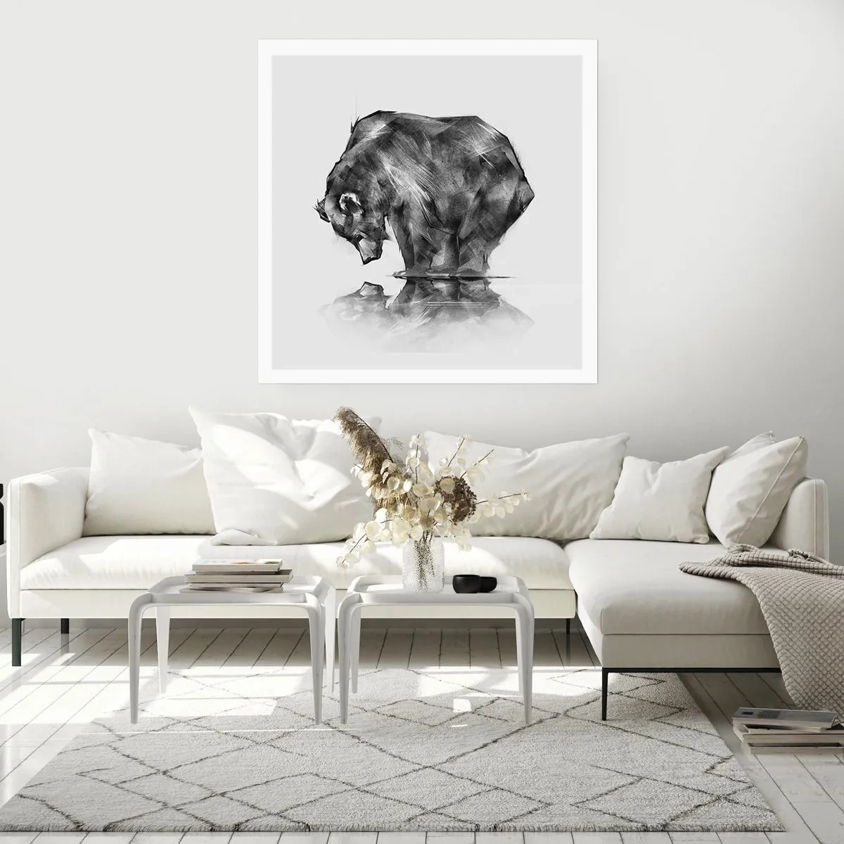 Poster - Nice to See Someone Close - 50x50 cm