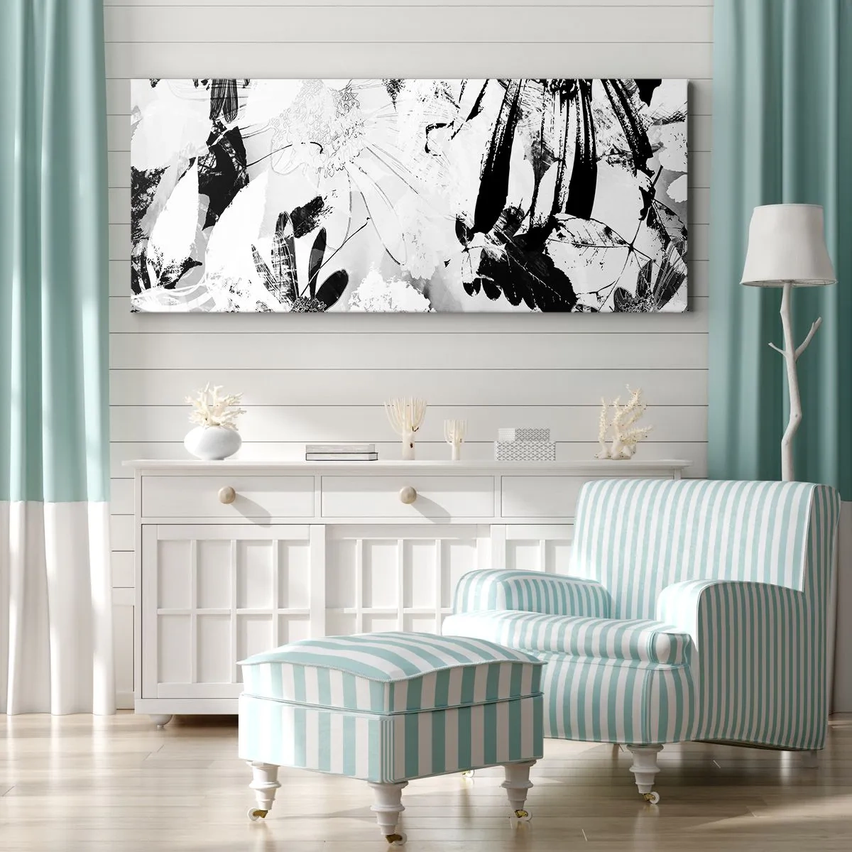 Canvas picture - Autumn in a Negative - 140x50 cm