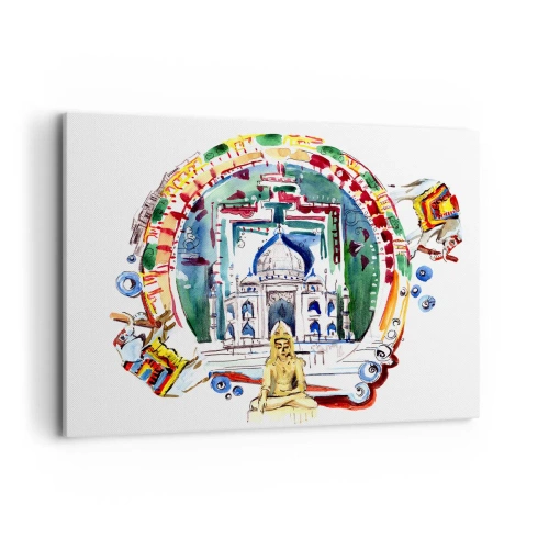 Canvas picture - Indian Balance of the World - 100x70 cm