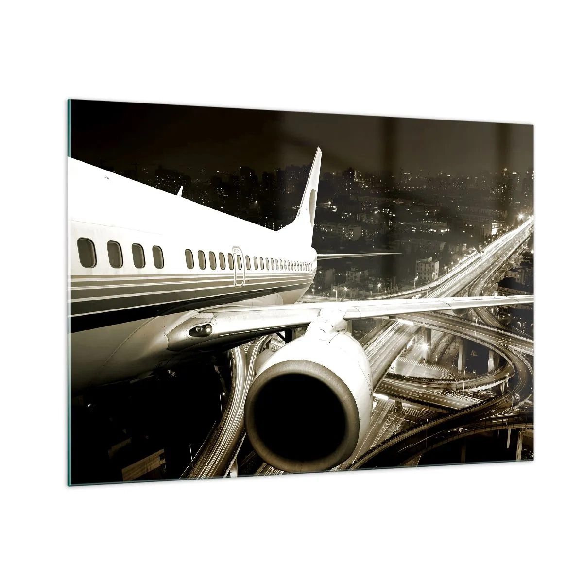 Glass picture - Flying into the Night - 100x70 cm