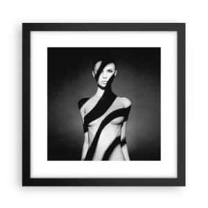 Poster in black frame - In the Light and in the Shadow - 30x30 cm
