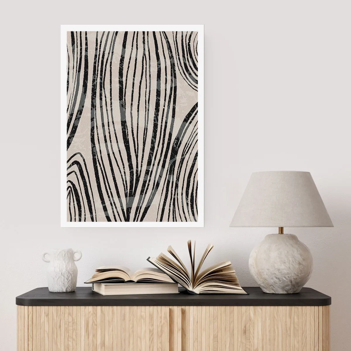 Poster - Spillover of Lines - 70x100 cm