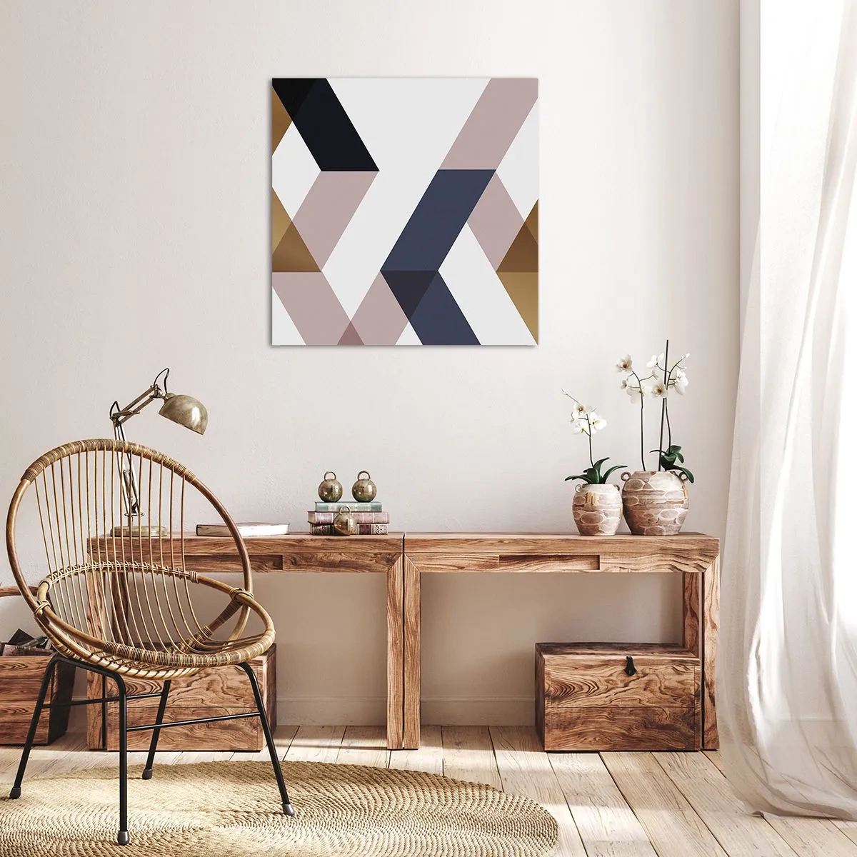 Canvas picture - Planes and Angles - 70x70 cm