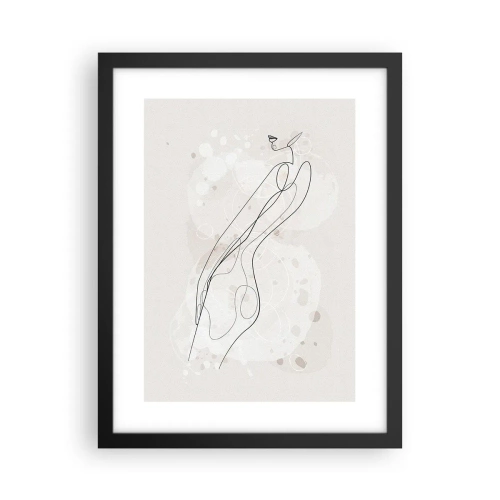 Poster in black frame - One Look Will Not Be Enough - 30x40 cm