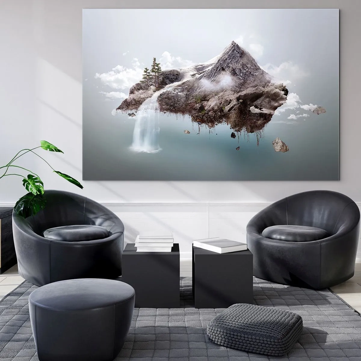 Glass picture - In the Eye of a Surrealist - 100x70 cm