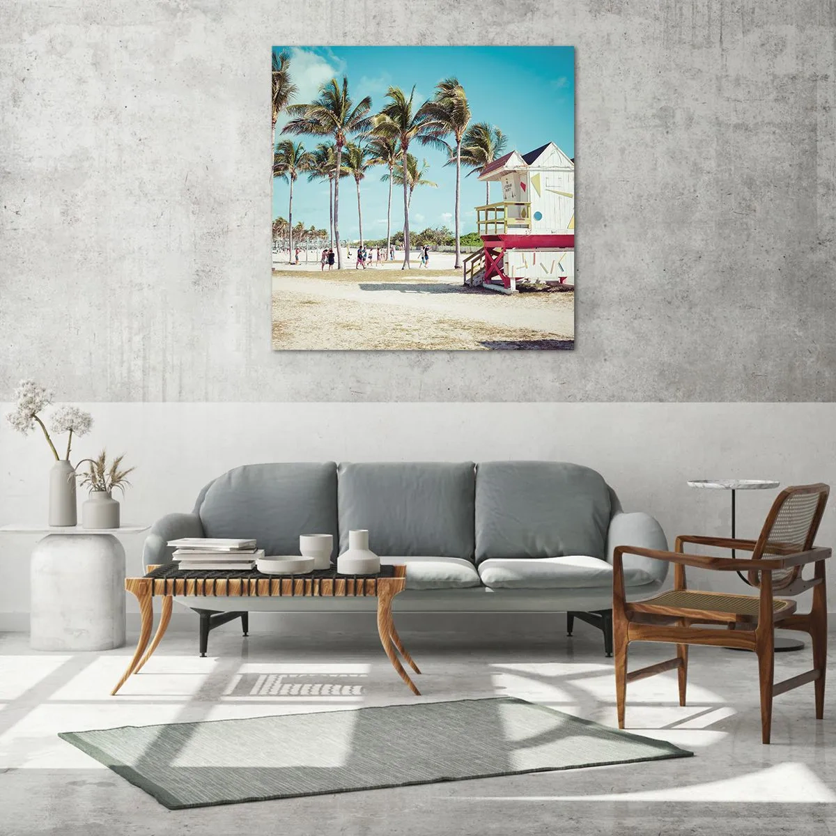 Glass picture - Beautiful Day before You - 50x50 cm