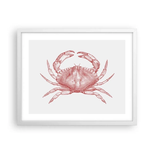 Poster in white frmae - Crab Like No Other - 50x40 cm