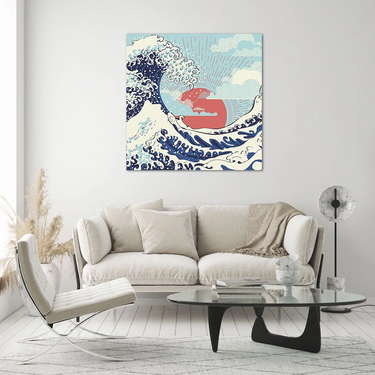 Glass picture - From Japanese Inspirations - 30x30 cm