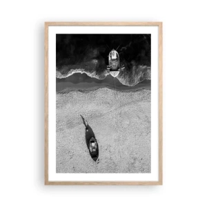 Poster in light oak frame - Still on the Shore… - 50x70 cm