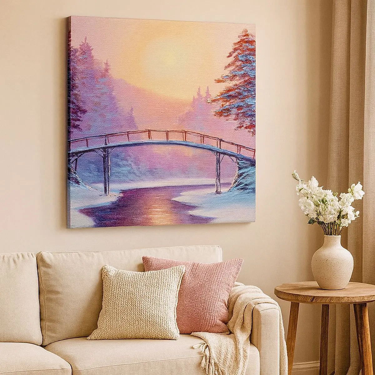 Canvas picture - Four Seasons - Winter - 30x30 cm