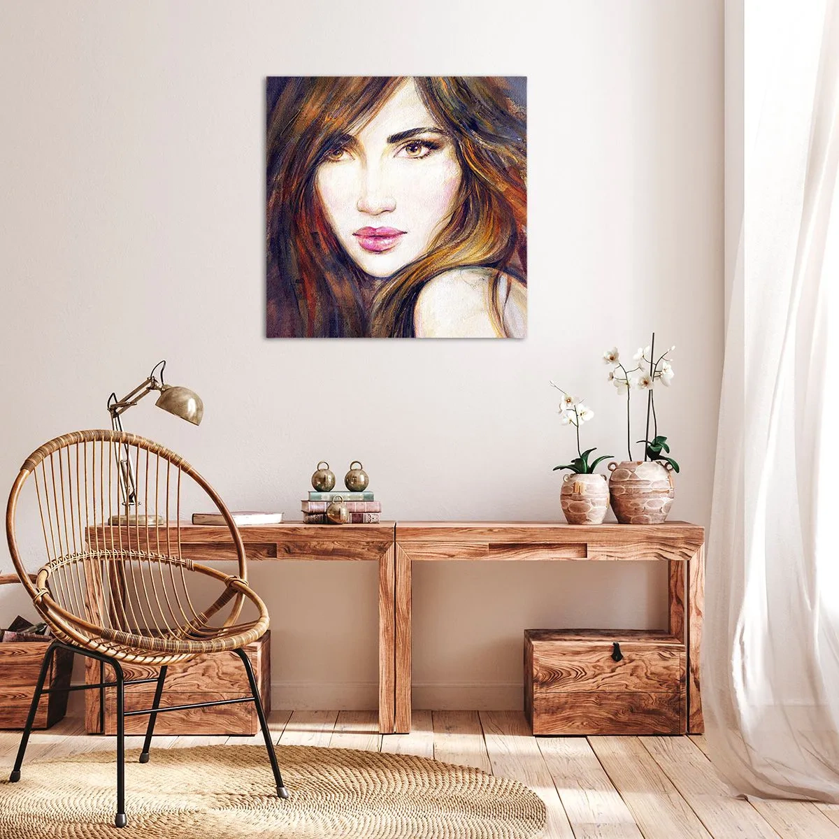 Canvas picture - Penny for Your Thoughts - 60x60 cm