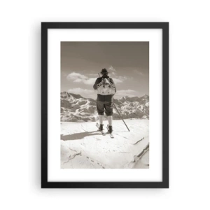 Poster in black frame - Mountains Are the Same - 30x40 cm