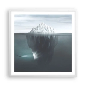 Poster in white frmae - Underwater Secret - 60x60 cm