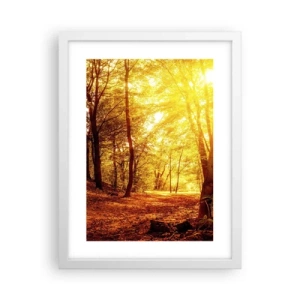 Poster in white frmae - Towards Golden Plain - 30x40 cm