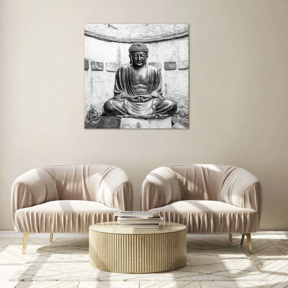 Glass picture - At the Source of Peace - 40x40 cm