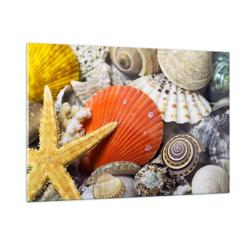 Glass picture - Treasures of the Ocean - 120x80 cm