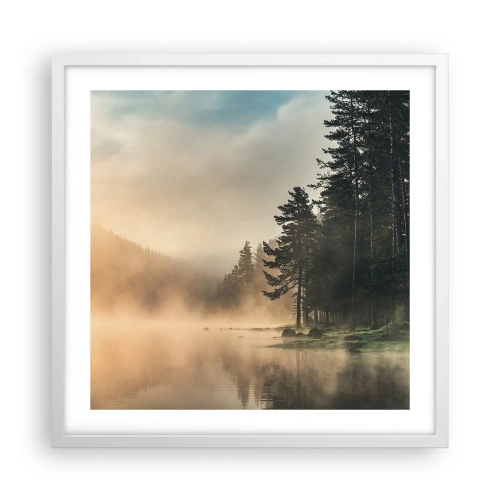 Poster in white frmae - Birth of a Day - 50x50 cm