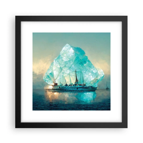 Poster in black frame - Arctic Diamond - 30x30 cm