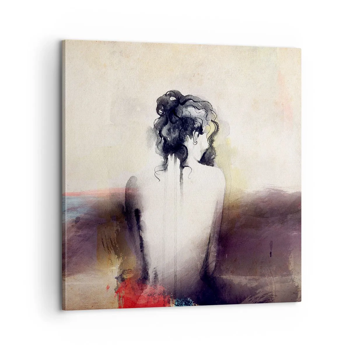 Canvas picture - Gentle Lines, Oval Shapes - 60x60 cm