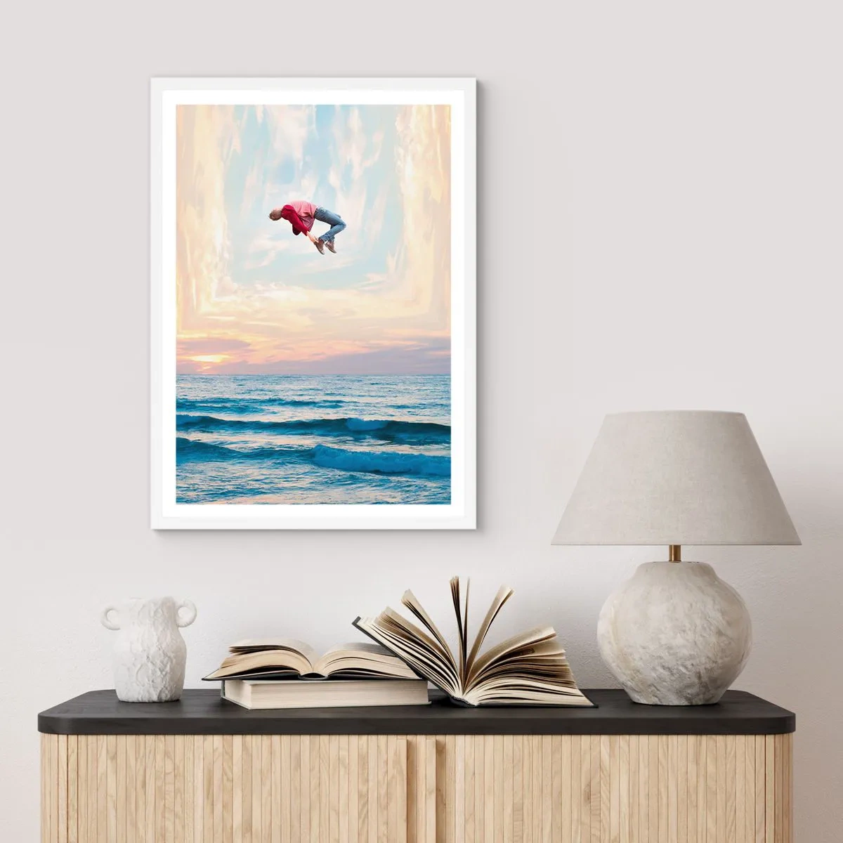Poster in white frmae - To Another Dimension - 40x50 cm