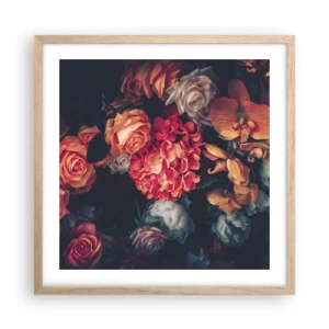 Poster in light oak frame - Like at Dutch Masters - 50x50 cm