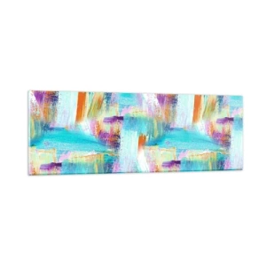 Glass picture - Cheerfully Interwoven - 90x30 cm