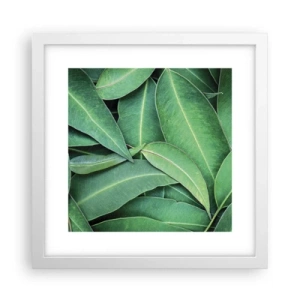 Poster in white frmae - Juicy and Fresh - 30x30 cm