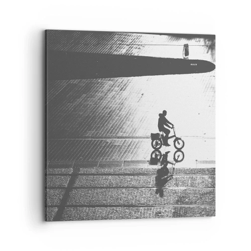 Canvas picture - Straight ahead, through the City - 70x70 cm