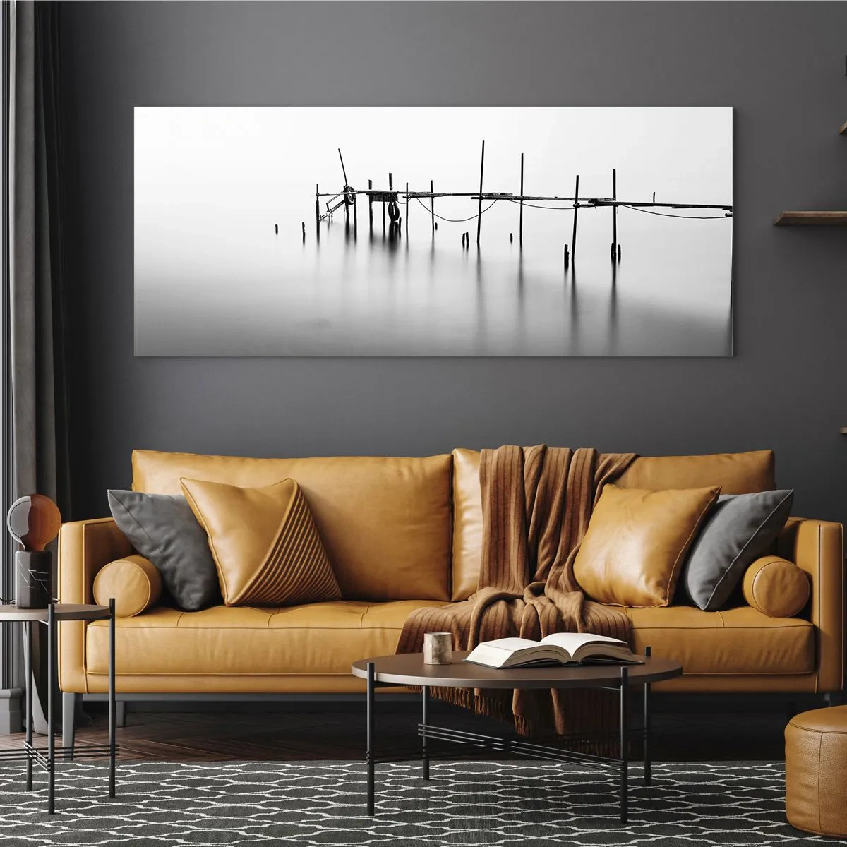 Glass picture - And If the World Doesn't Exist? - 90x30 cm