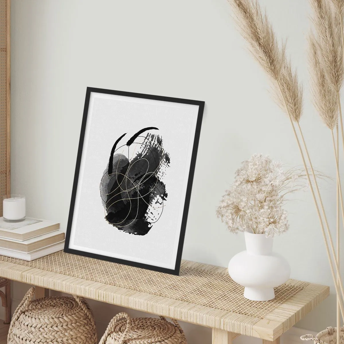 Poster in black frame - Made from Black - 30x40 cm