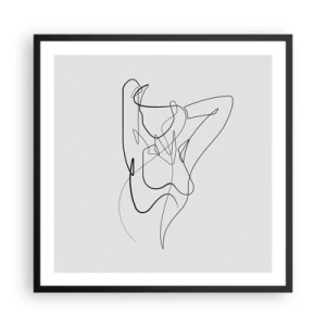 Poster in black frame - What You Are Really Like - 60x60 cm