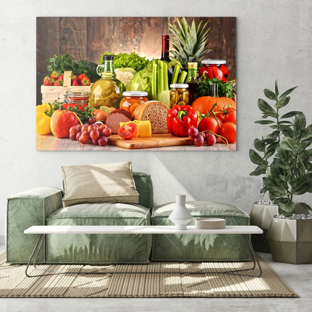Glass picture - Smoked, Baked, Marinated - 120x80 cm