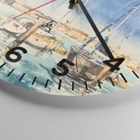 Clock face with numbers