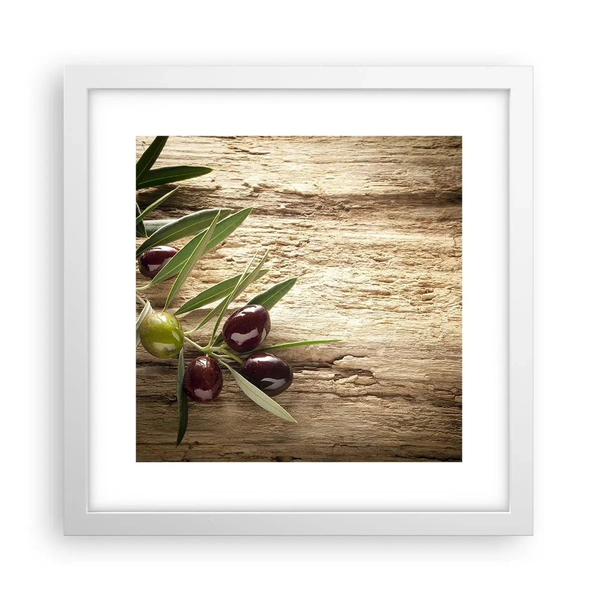 Poster in white frmae - Straight from Nature - 30x30 cm