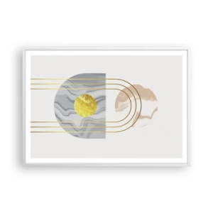 Poster in white frmae - Brightness nad Shine - 100x70 cm