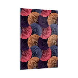 Glass picture - In a Circular Rhythm - 70x100 cm