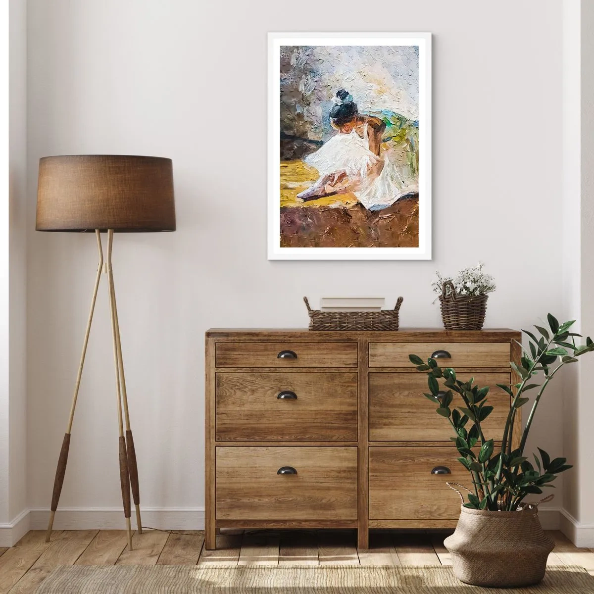 Poster in white frmae - From Degas' Painting - 61x91 cm