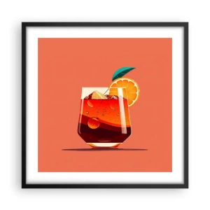 Poster in black frame - Summer Refreshment - 50x50 cm