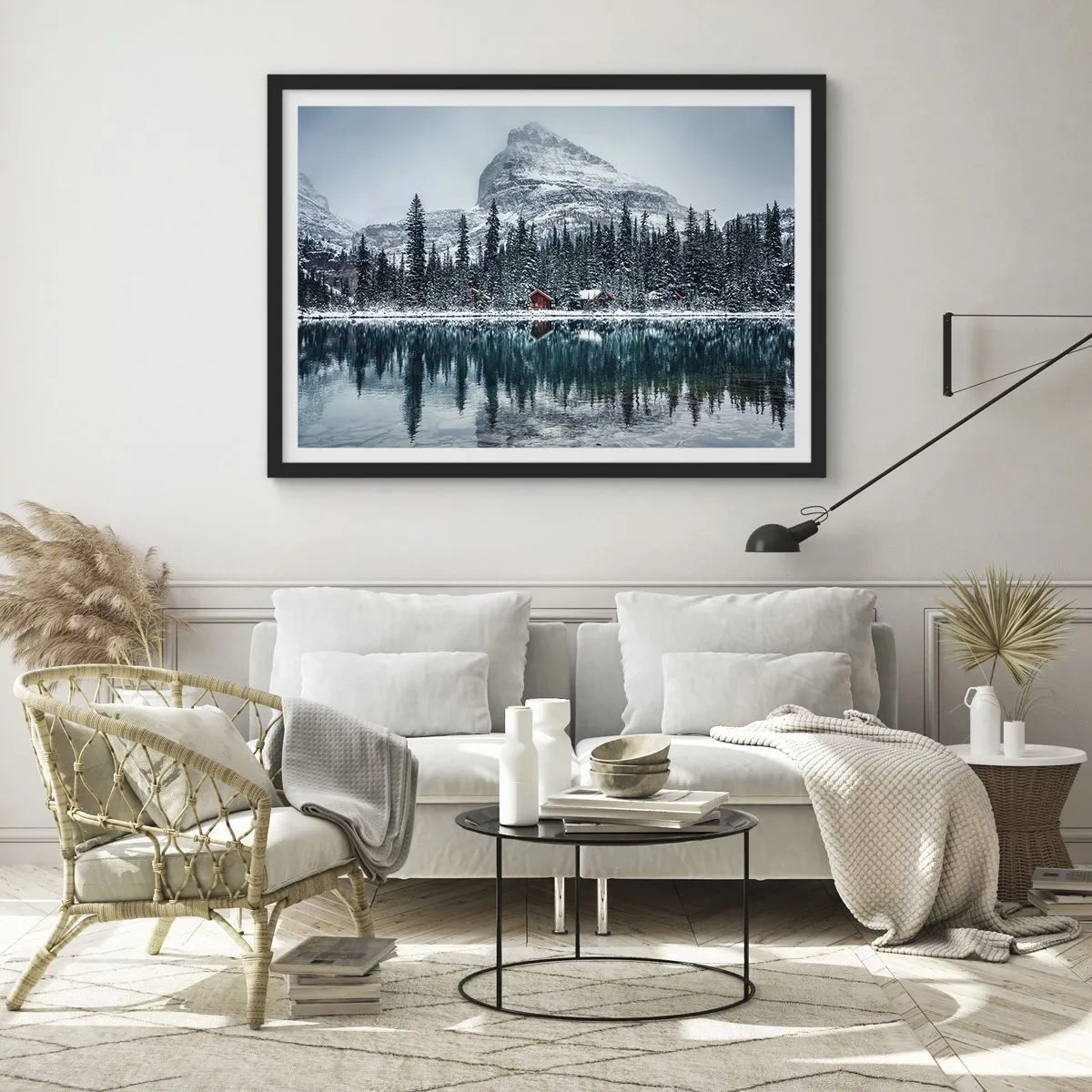 Poster in black frame - Canadian Retreat - 70x50 cm