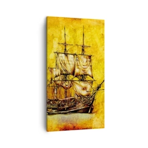 Canvas picture - Direction Tortuga! - 45x80 cm