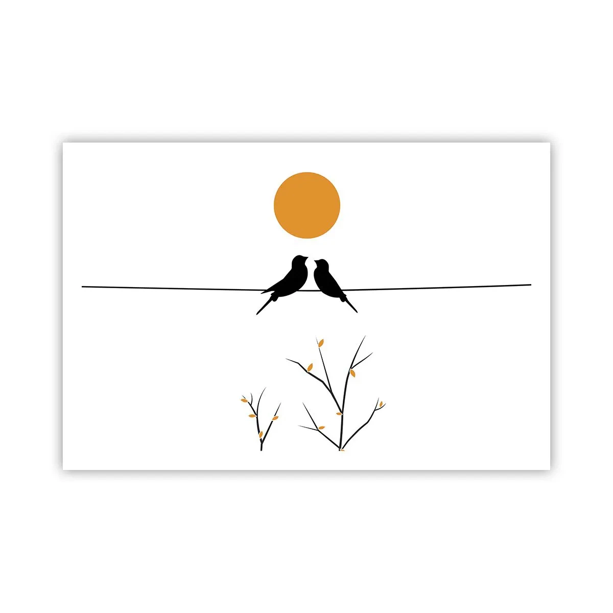 Poster - Nightingale Evening - 91x61 cm